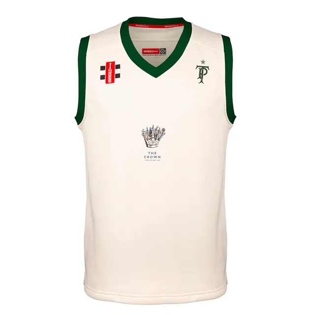 gray-nicolls-pro-performance-slipover-cricket-tendring-park-cc-junior-avorio-ver image 1