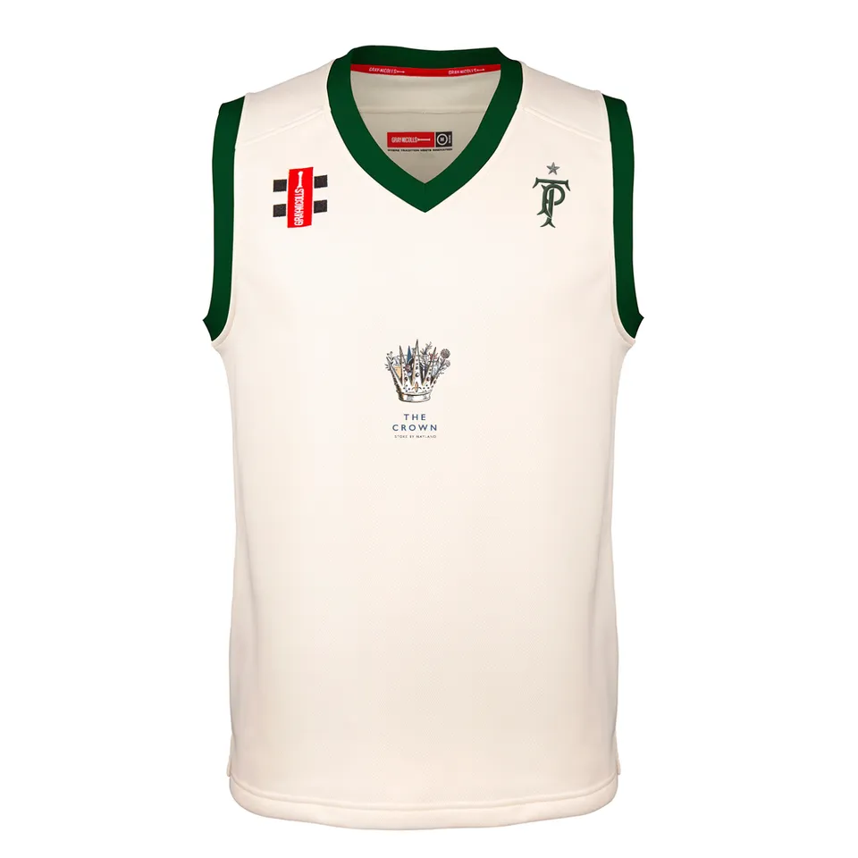 gray-nicolls-pro-performance-slipover-cricket-tendring-park-cc-junior-avorio-ver image 1