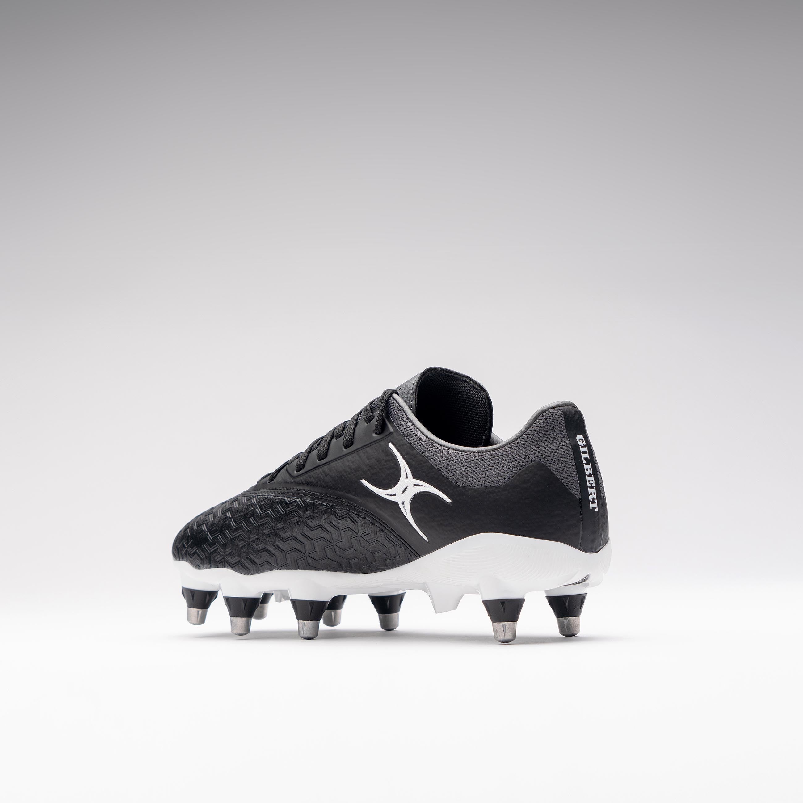 gilbert-rugby-icon-vapour-8s-scarpe-rugby-senior-nero-grigio image 5