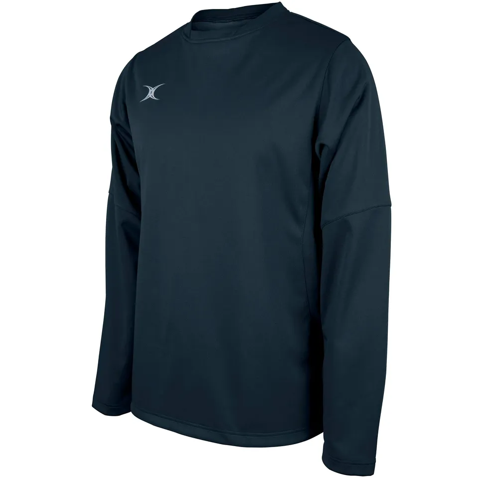 gilbert-rugby-pro-warm-up-top-uomo-felpa-rugby-nero-blu-navy image 1