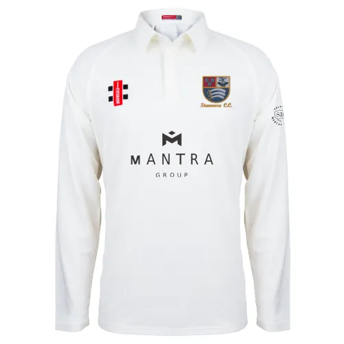 gray-nicolls-stanmore-cc-senior-maglia-matrix-manica-lunga-avorio image 1