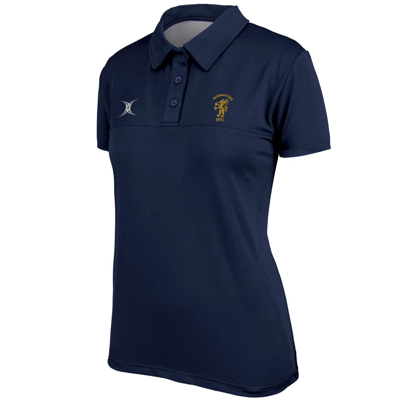 gilbert-rugby-basingstoke-rfc-polo-donna-pro-blu-navy-scuro image 1
