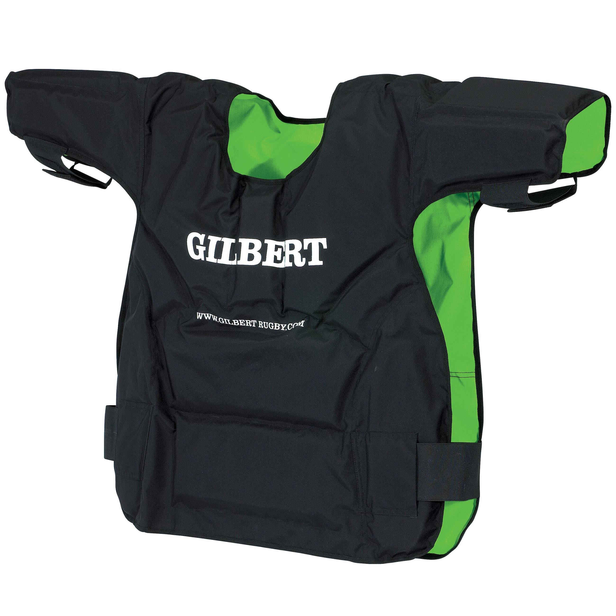 gilbert-rugby-contact-top-protettivo-reversibile-nero-verde image 1