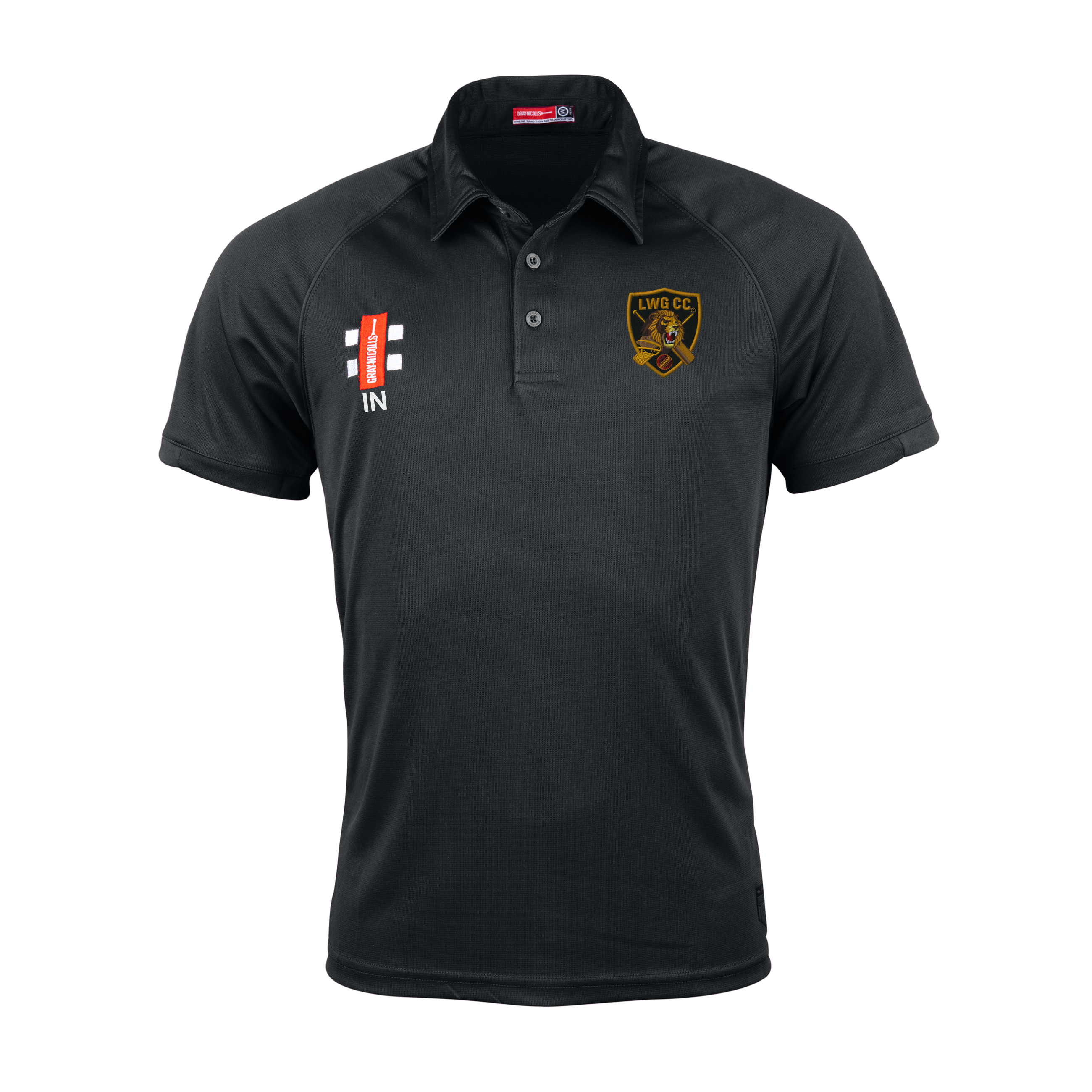 gray-nicolls-luton-women-girls-cc-coach-matrix-v2-polo-manica-corta-nera-senior image 1