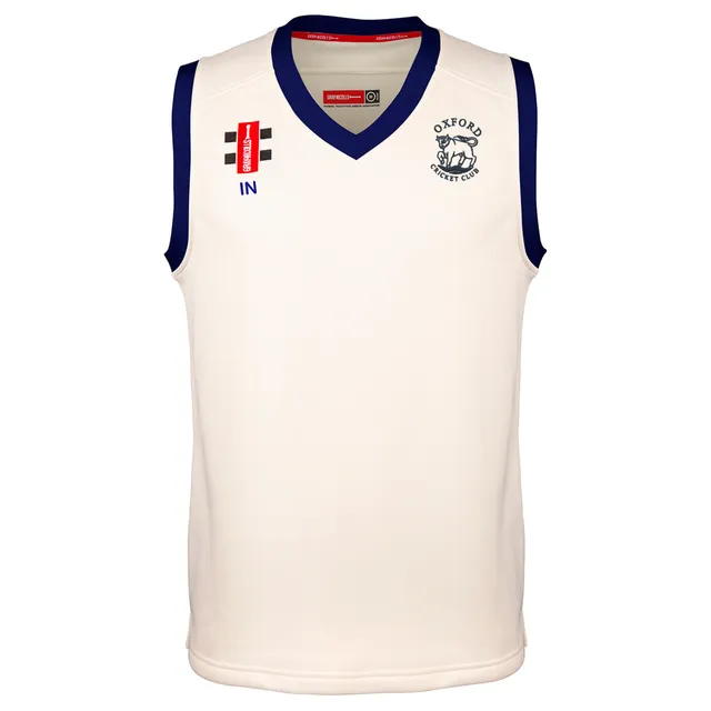 gray-nicolls-pro-performance-slipover-match-oxford-cc-senior-avorio-navy image 1