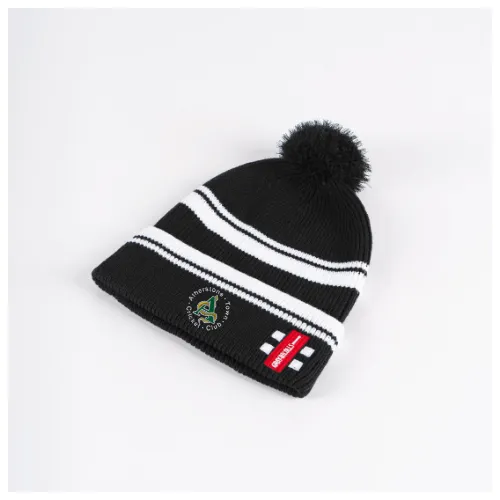 gray-nicolls-atherstone-cc-cappello-con-pon-pon-nero-senior image 1