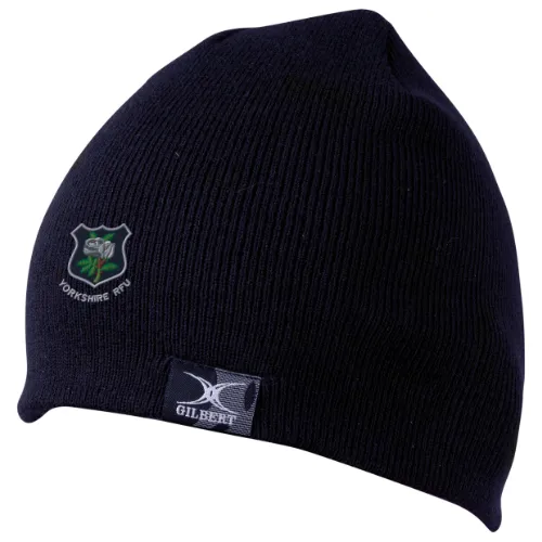 gilbert-rugby-yorkshire-pdg-berretto-beanie-navy image 1