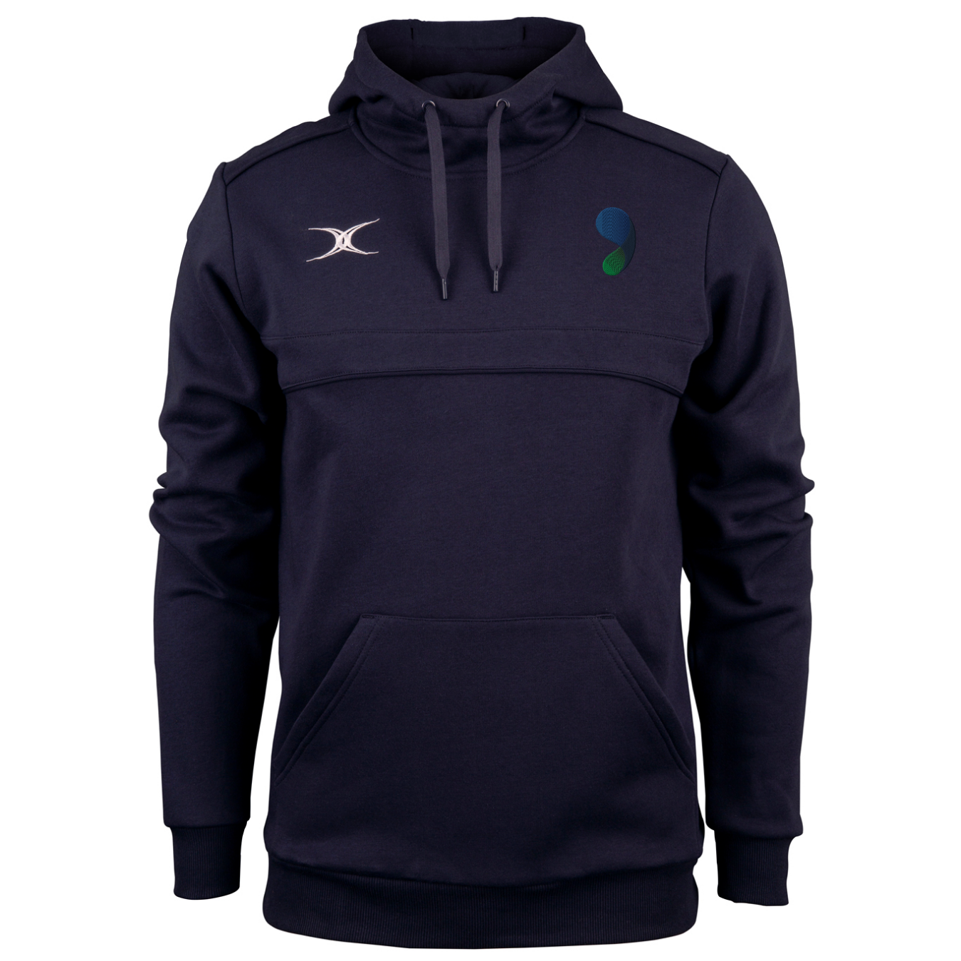 gilbert-rugby-walderslade-greenacre-photon-felpa-hoodie-blu-navy-senior image 1