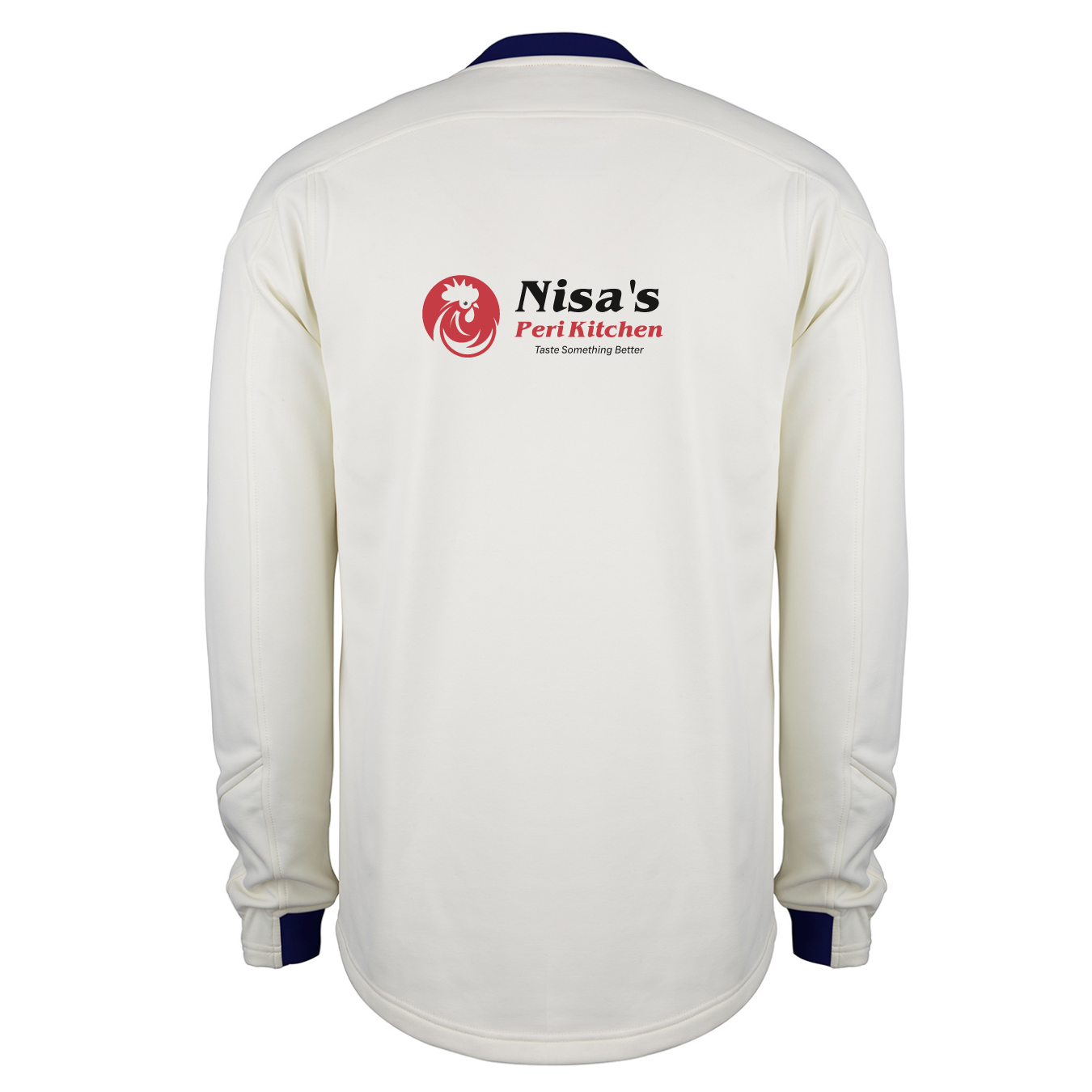 gray-nicolls-bury-cc-junior-pro-performance-maglione-match-avorio-blu-navy image 2