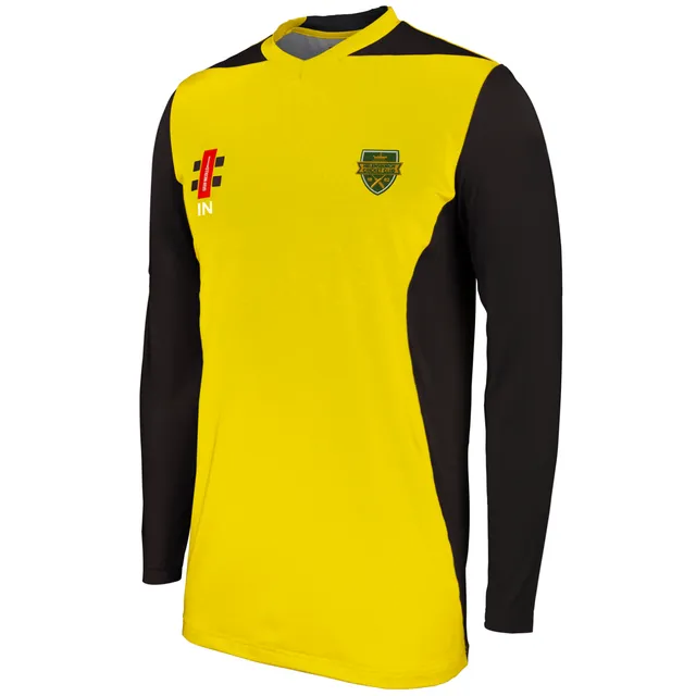 gray-nicolls-helensburgh-cc-senior-maglia-t20-pro-performance-manica-lunga-giall image 1