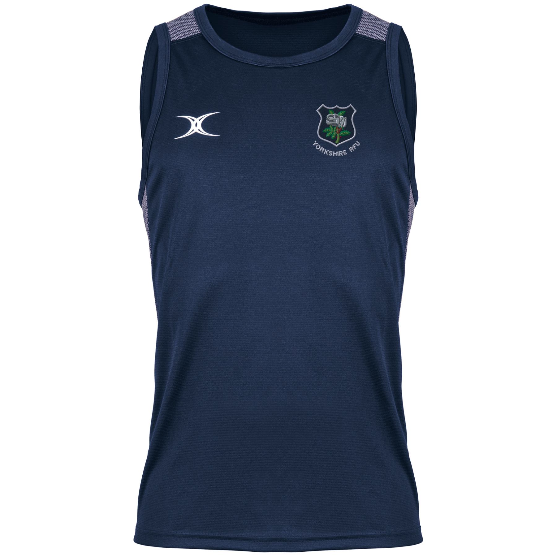 gilbert-rugby-yorkshire-rfu-supporters-senior-canotta-pro-blu-navy-scuro image 1