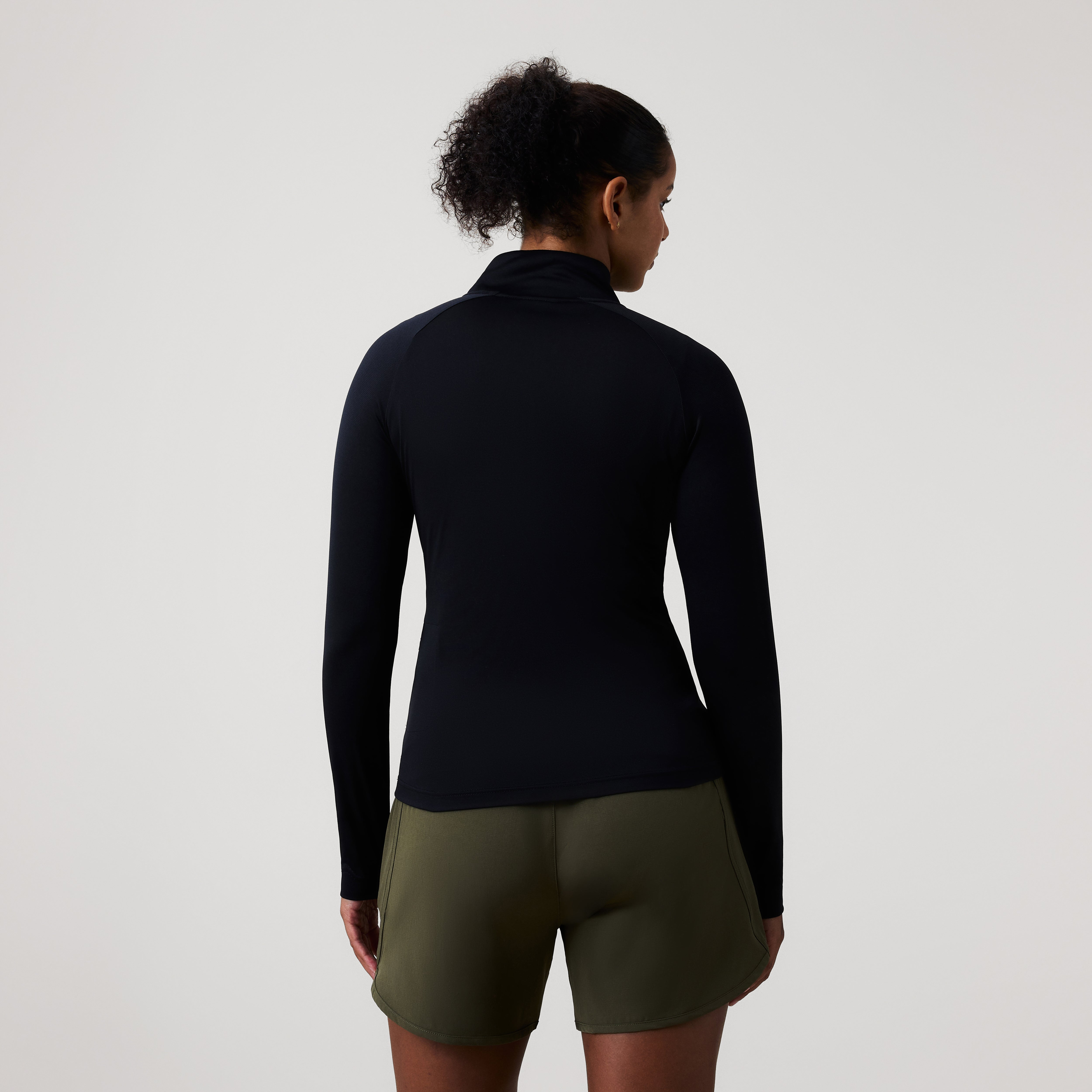 canterbury-tempo-1-4-zip-top-donna-nero-midlayer-fleece image 4