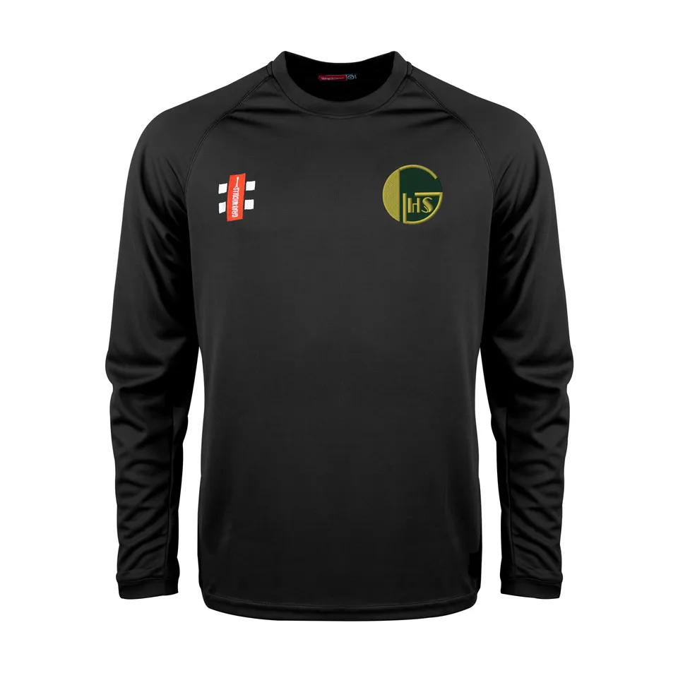 gray-nicolls-golden-hill-cc-senior-matrix-v2-maglia-manica-lunga-nero image 1