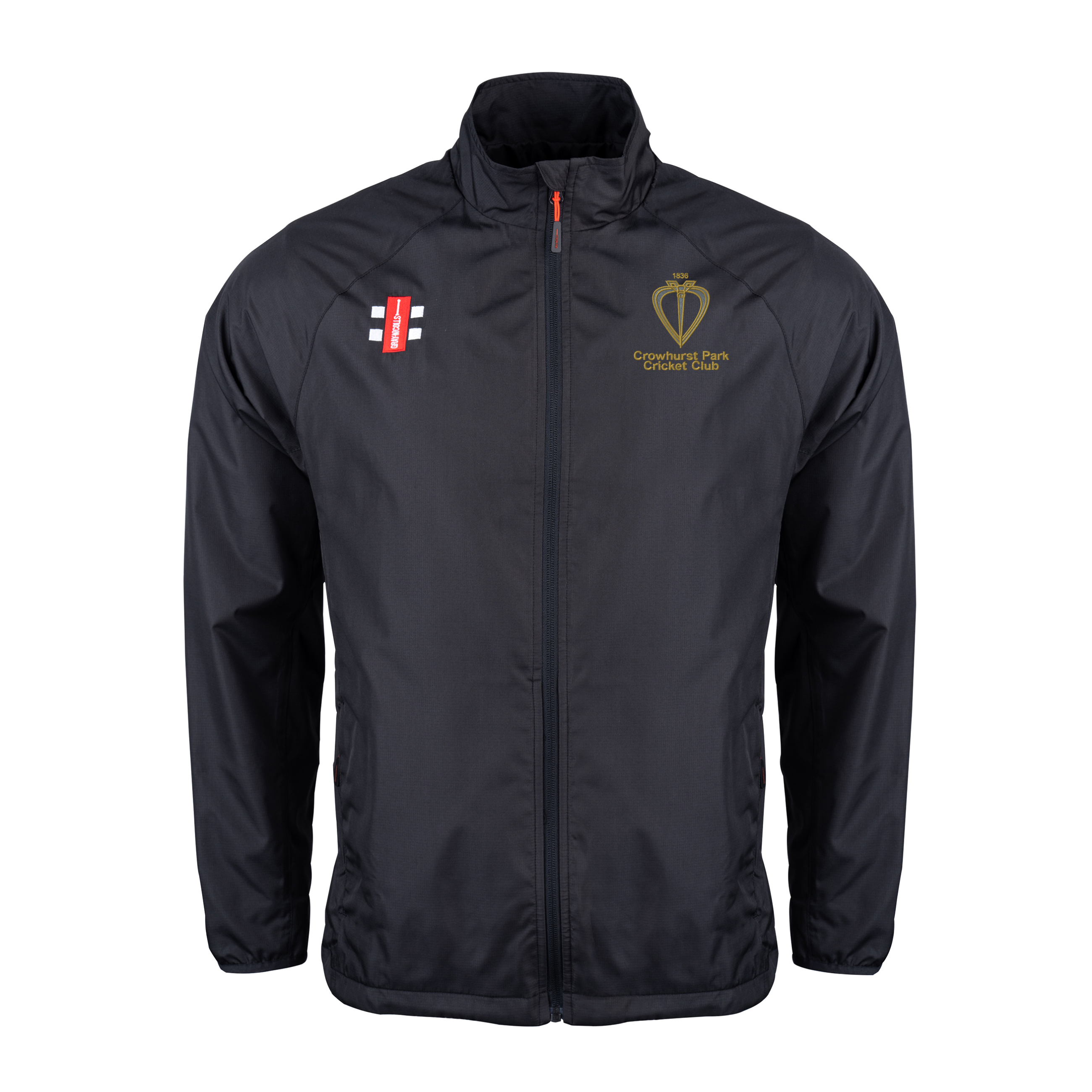 gray-nicolls-crowhurst-park-cc-velocity-rain-jacket-senior-nero image 1
