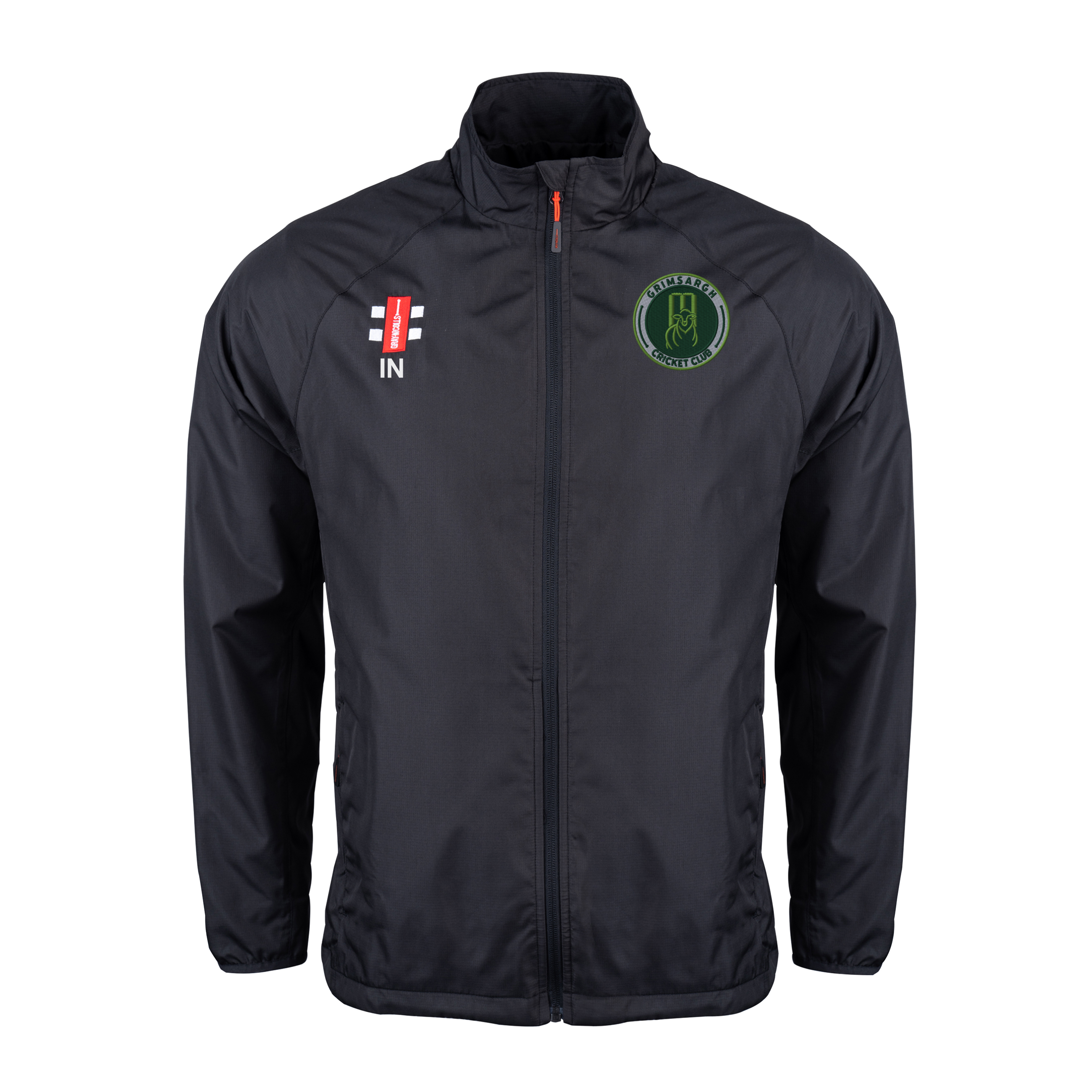 gray-nicolls-velocity-grimsargh-cricket-club-giacca-antipioggia-senior-nera image 1