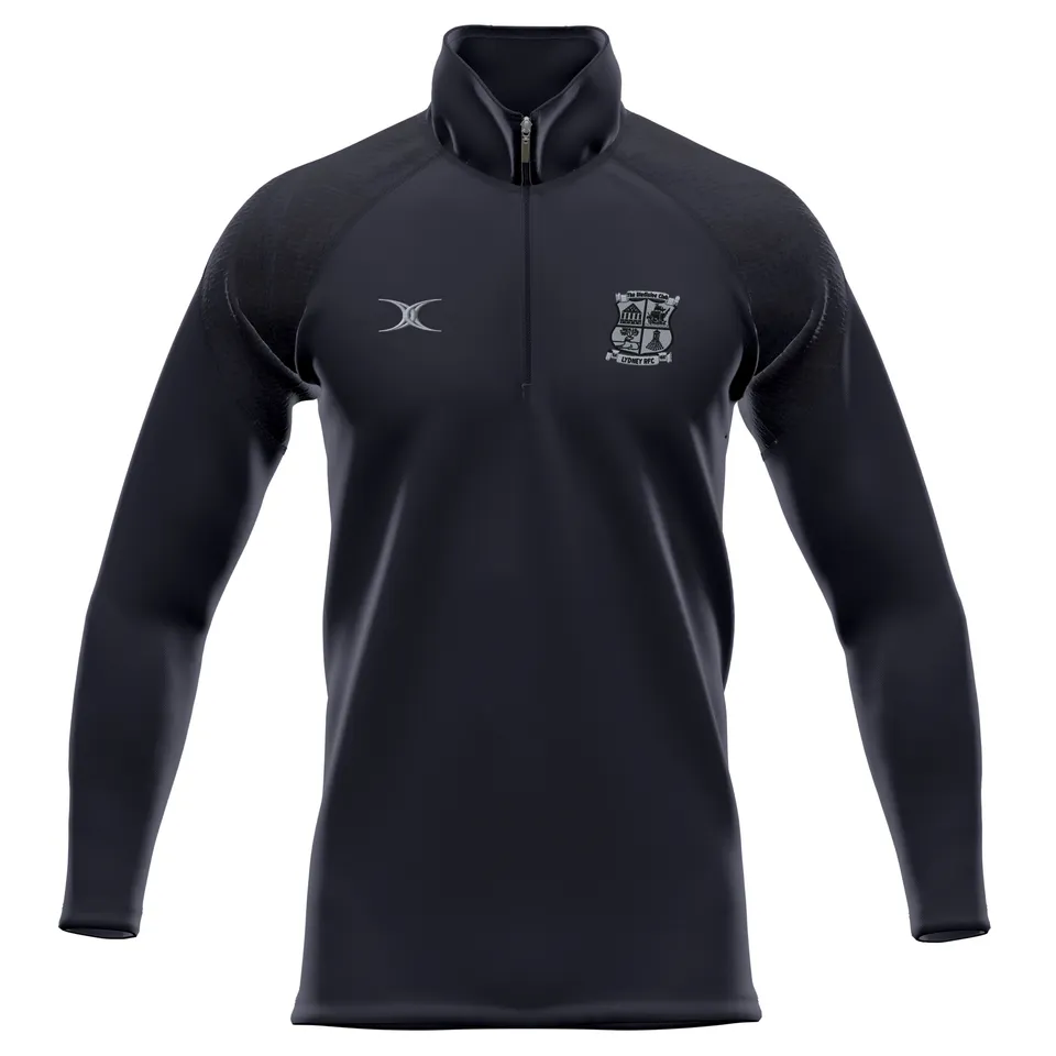 gilbert-rugby-lydney-rfc-junior-pile-gts-1-4-zip-nero image 1