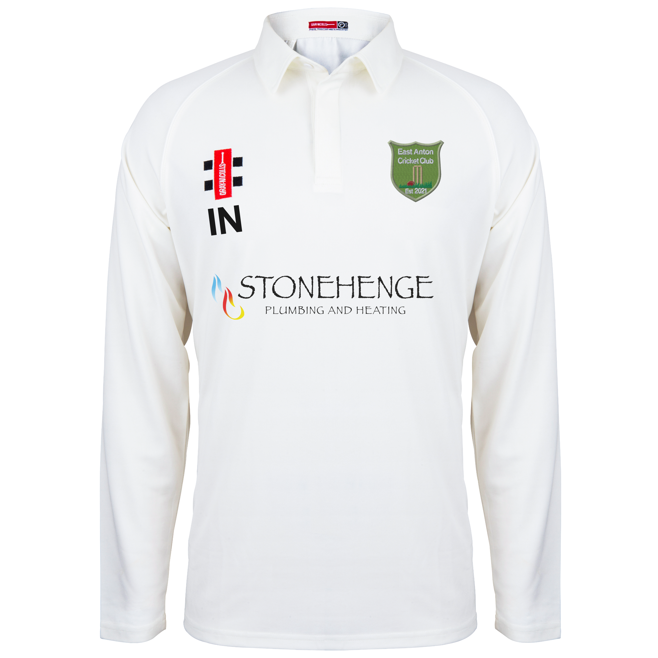 gray-nicolls-east-anton-cc-senior-matrix-v2-camicia-manica-lunga-avorio-maglia-c image 1