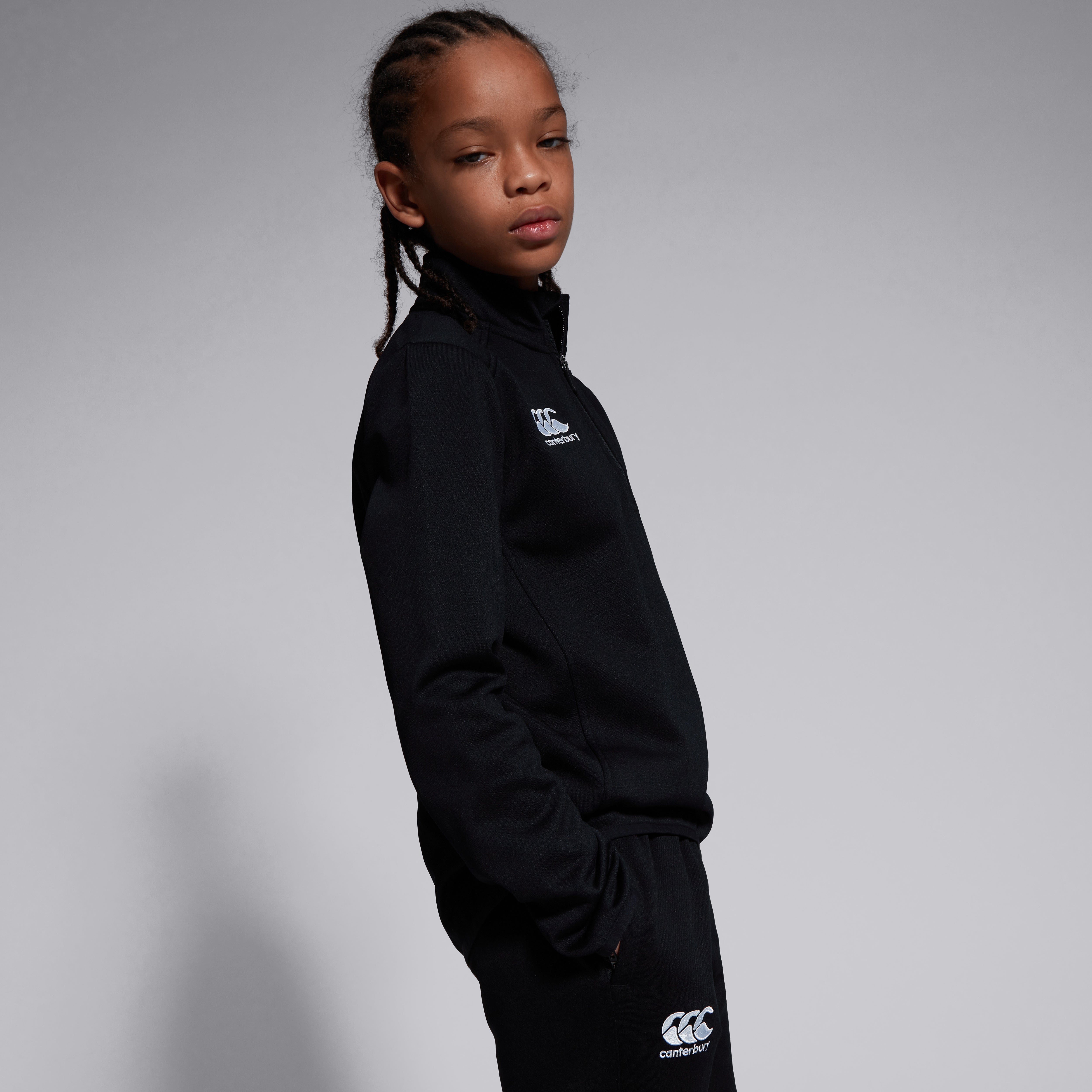 canterbury-club-1-4-zip-midlayer-junior-unisex-top-allenamento-nero image 5