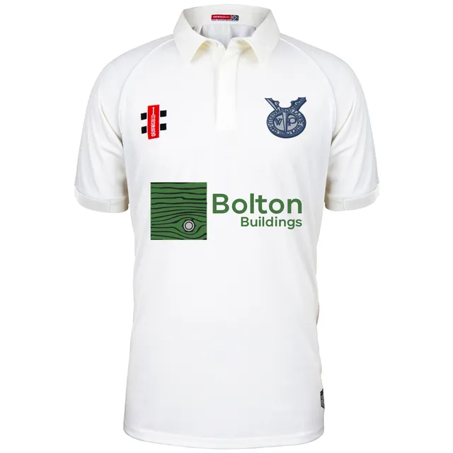 gray-nicolls-matrix-v2-maglia-cricket-manica-corta-senior-avorio-laughton-cc image 1