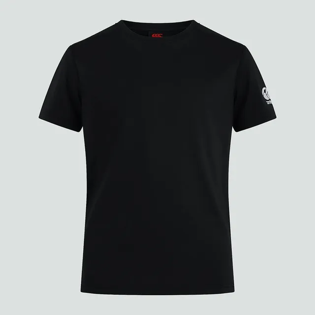 canterbury-club-plain-tee-junior-unisex-t-shirt-nera image 1