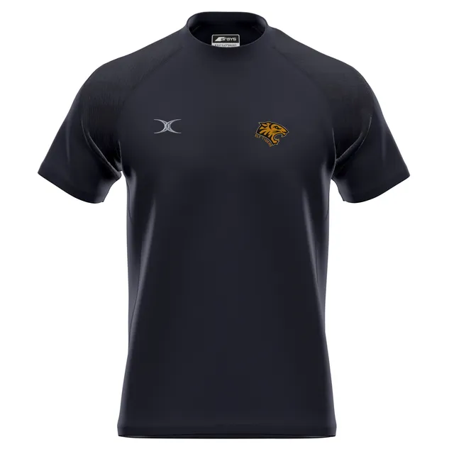 gilbert-rugby-ely-tigers-rfc-gts-s-s-shirt-senior-nero-maglia-training image 1