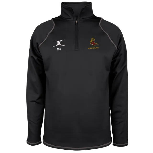 gilbert-rugby-andover-rfc-quest-pile-junior-nero-con-zip-1-4 image 1