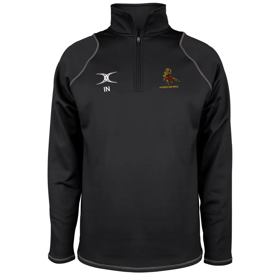 gilbert-rugby-andover-rfc-quest-pile-junior-nero-con-zip-1-4 image 1