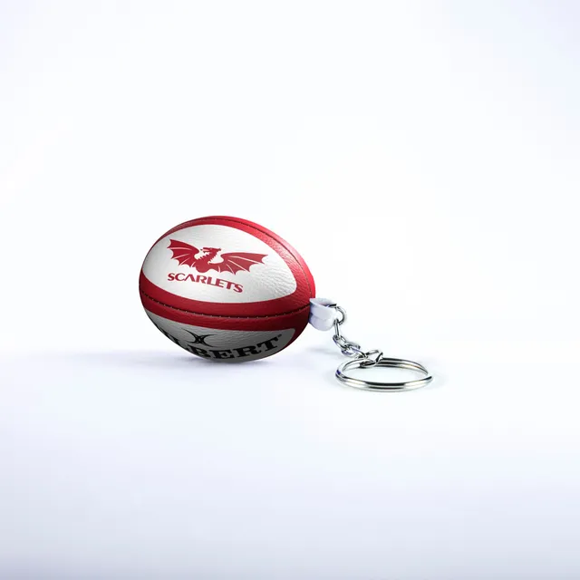 gilbert-rugby-scarlets-portachiavi-pallone-replica-supporter image 1
