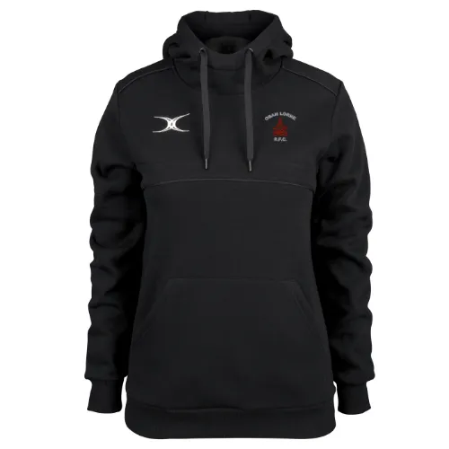 gilbert-rugby-oban-lorne-rfc-photon-felpa-con-cappuccio-donna-nero image 1