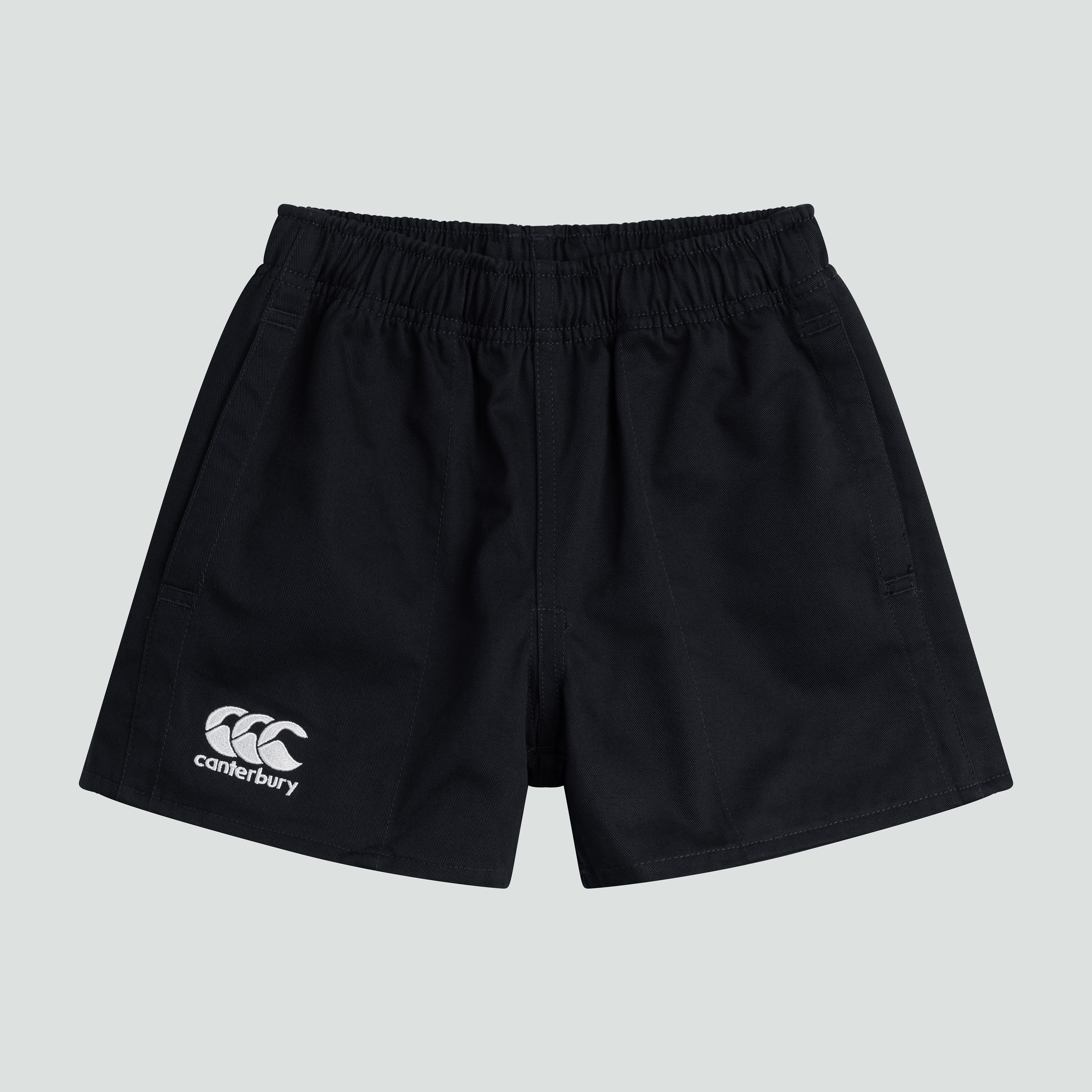canterbury-junior-professional-cotton-short-nero-pantaloncino-rugby-junior-unise image 3