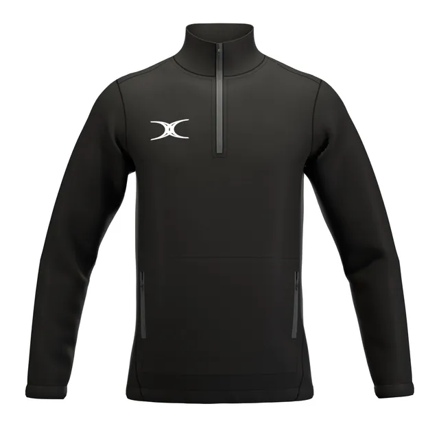 gilbert-rugby-atom-giacca-1-4-zip-junior-nero image 1
