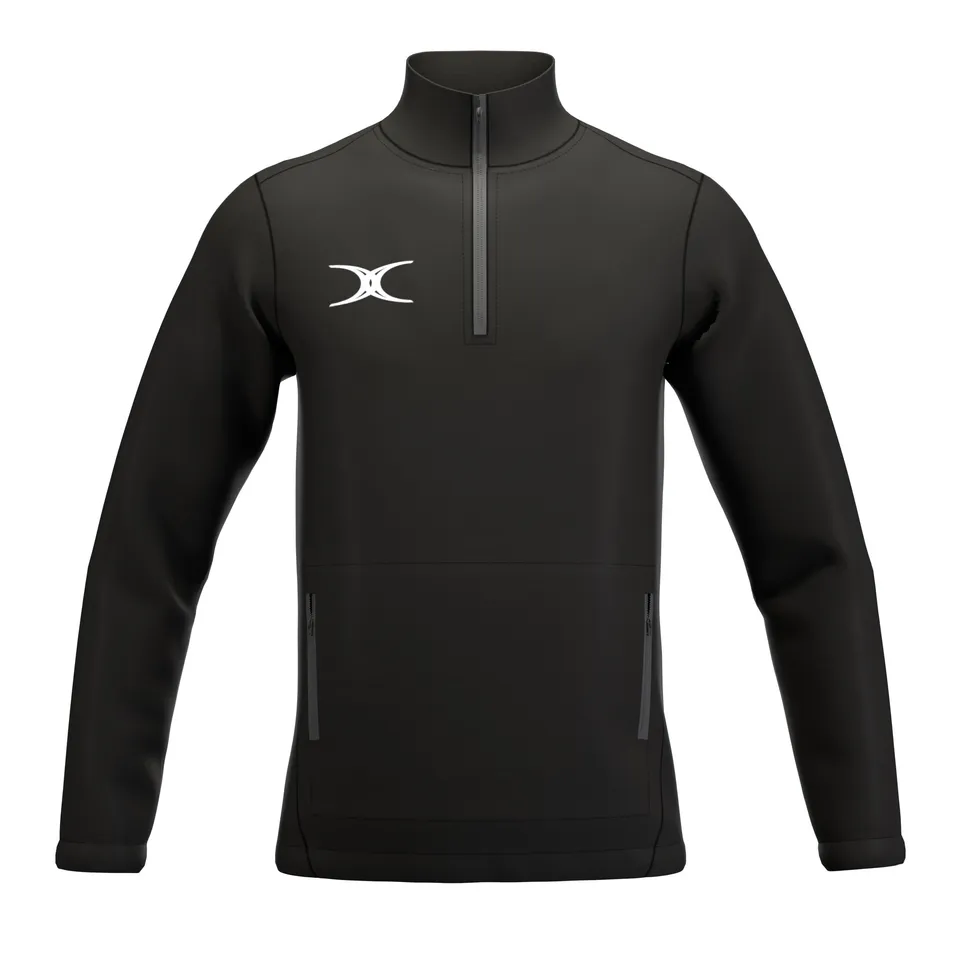 gilbert-rugby-atom-giacca-1-4-zip-junior-nero image 1