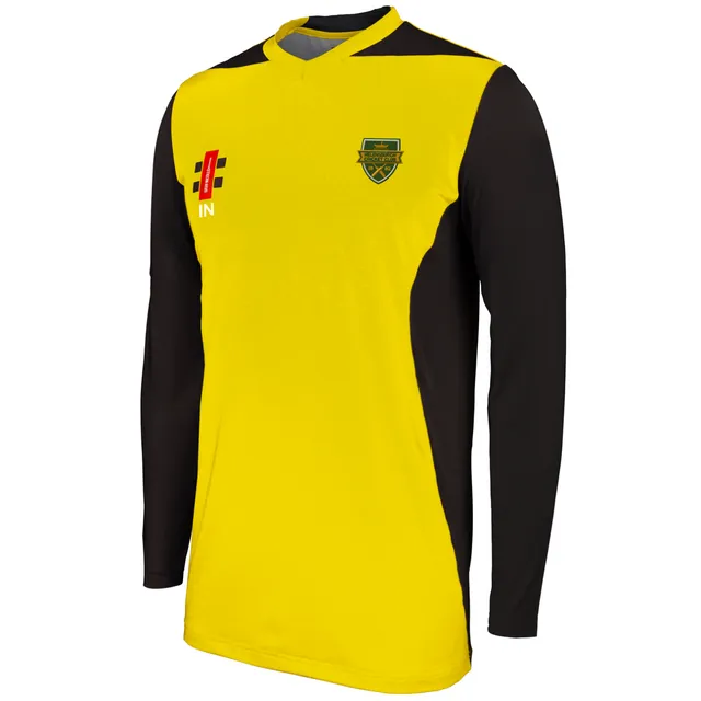 gray-nicolls-helensburgh-cc-junior-pro-performance-maglia-t20-manica-lunga-giall image 1