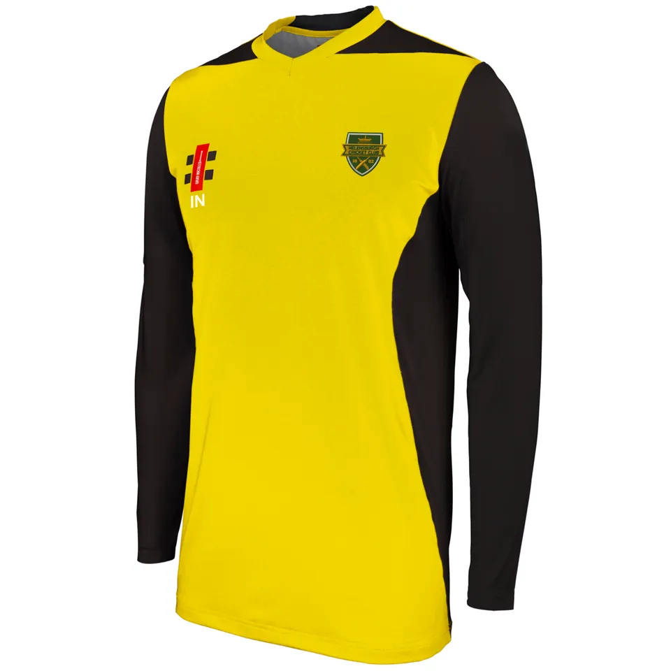 gray-nicolls-helensburgh-cc-junior-pro-performance-maglia-t20-manica-lunga-giall image 1