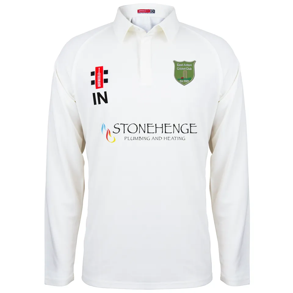 gray-nicolls-matrix-v2-maglia-cricket-manica-lunga-junior-east-anton-cc-avorio image 1