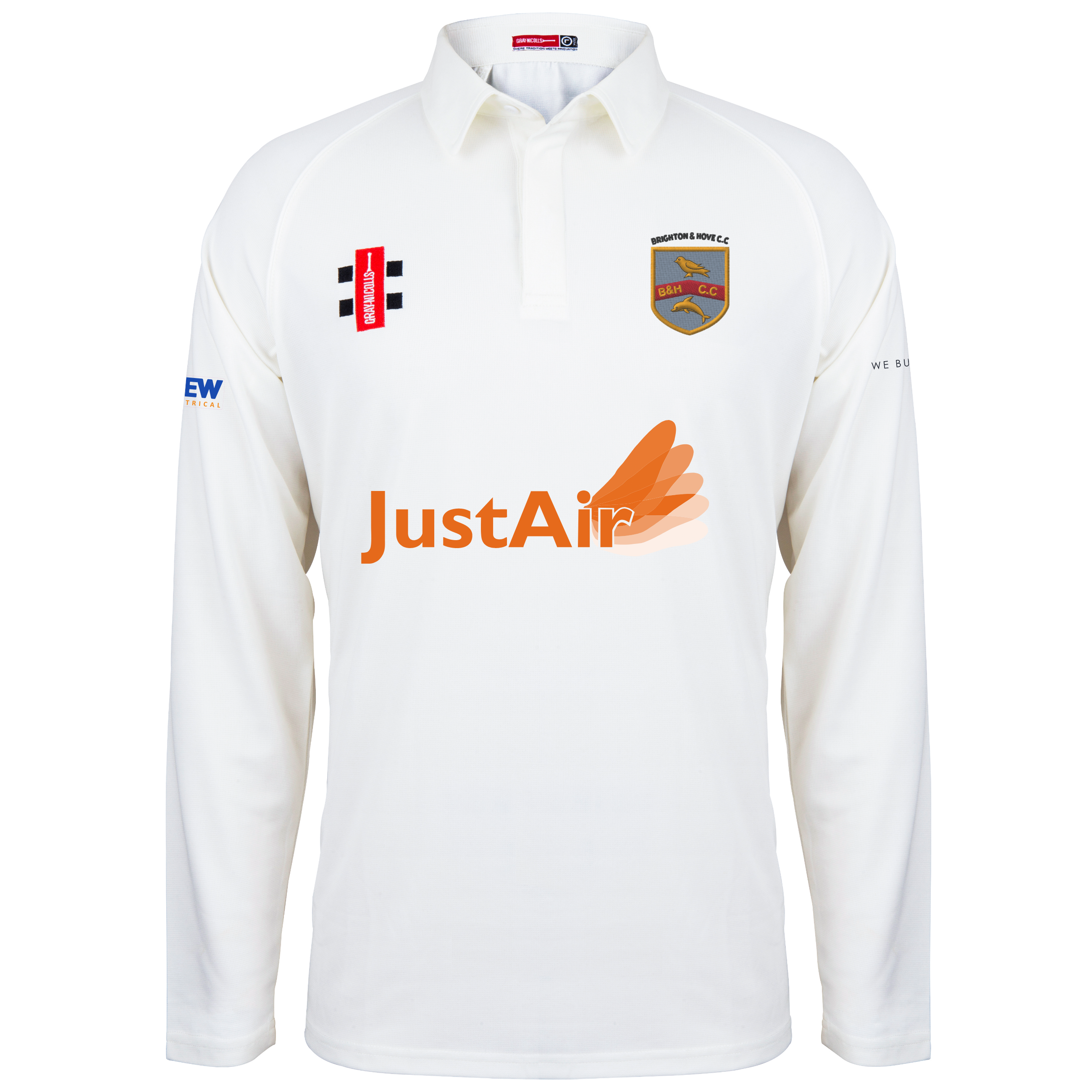 gray-nicolls-brighton-hove-cc-matrix-v2-camicia-cricket-manica-lunga-senior-avor image 1