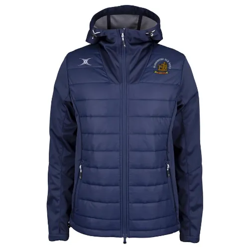 gilbert-rugby-gloucester-old-boys-rfc-pro-active-giacca-full-zip-senior-blu-navy image 1