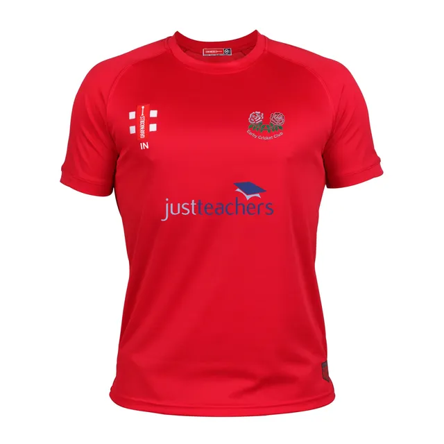 gray-nicolls-earby-cc-earby-roses-matrix-v2-t-shirt-cricket-manica-corta-rossa-s image 1