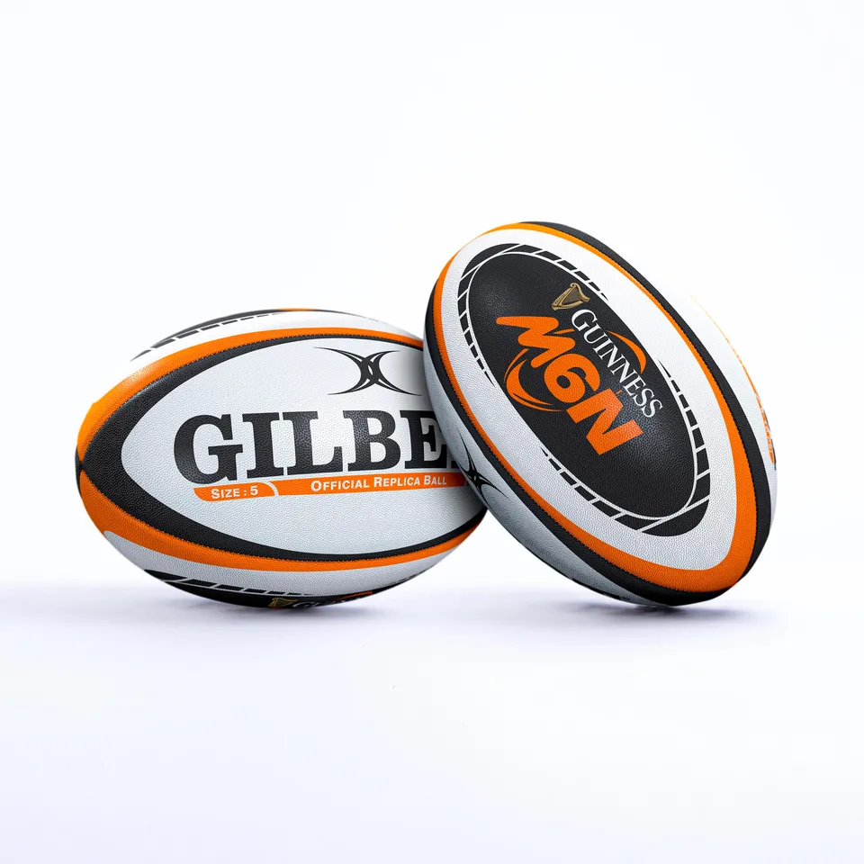 gilbert-rugby-guinness-6-nations-replica-ball-pallone-da-supporter-nero image 1