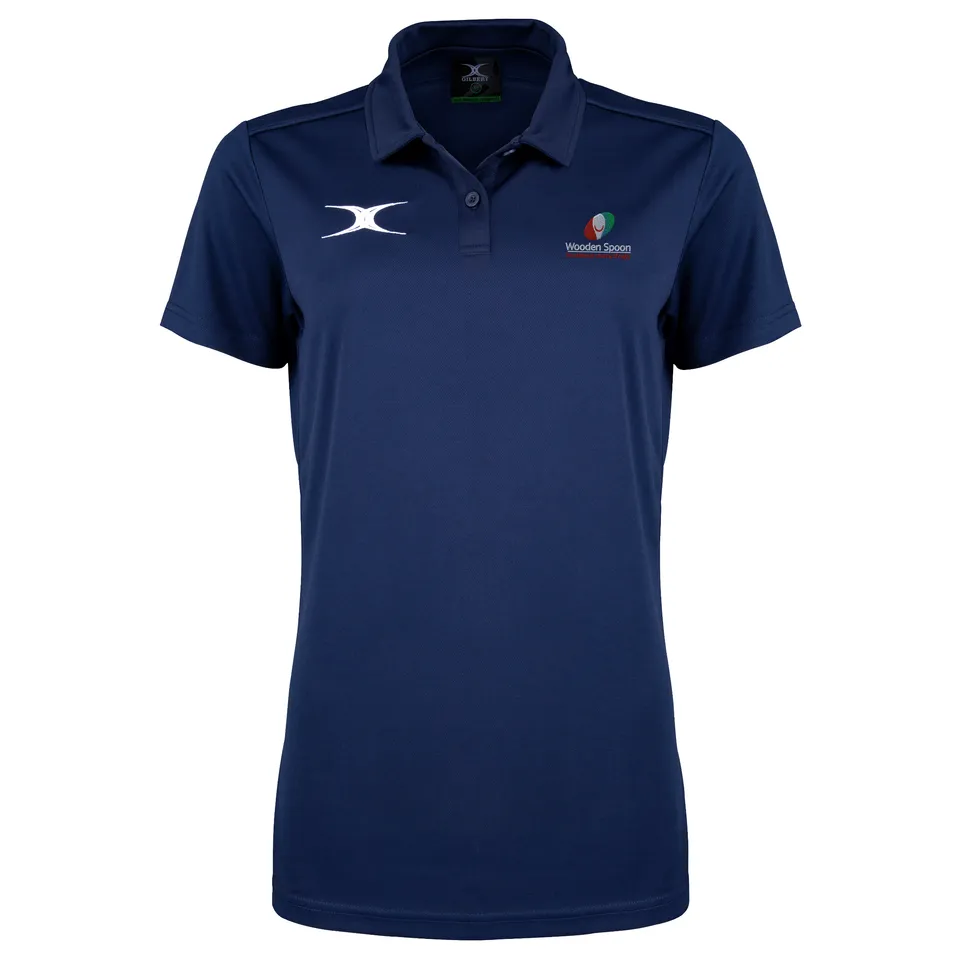 gilbert-rugby-wooden-spoon-junior-photon-ii-polo-manica-corta-blu-navy image 1