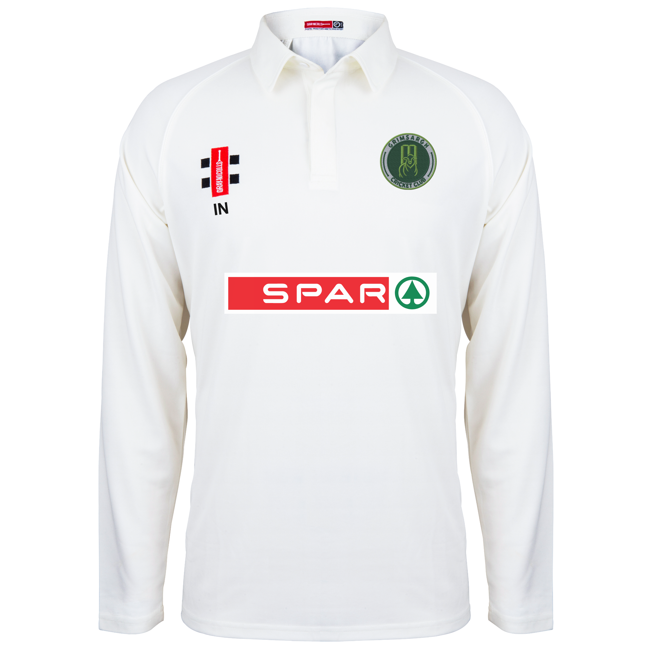 gray-nicolls-grimsargh-cricket-club-junior-matrix-v2-maglia-cricket-manica-lunga image 1