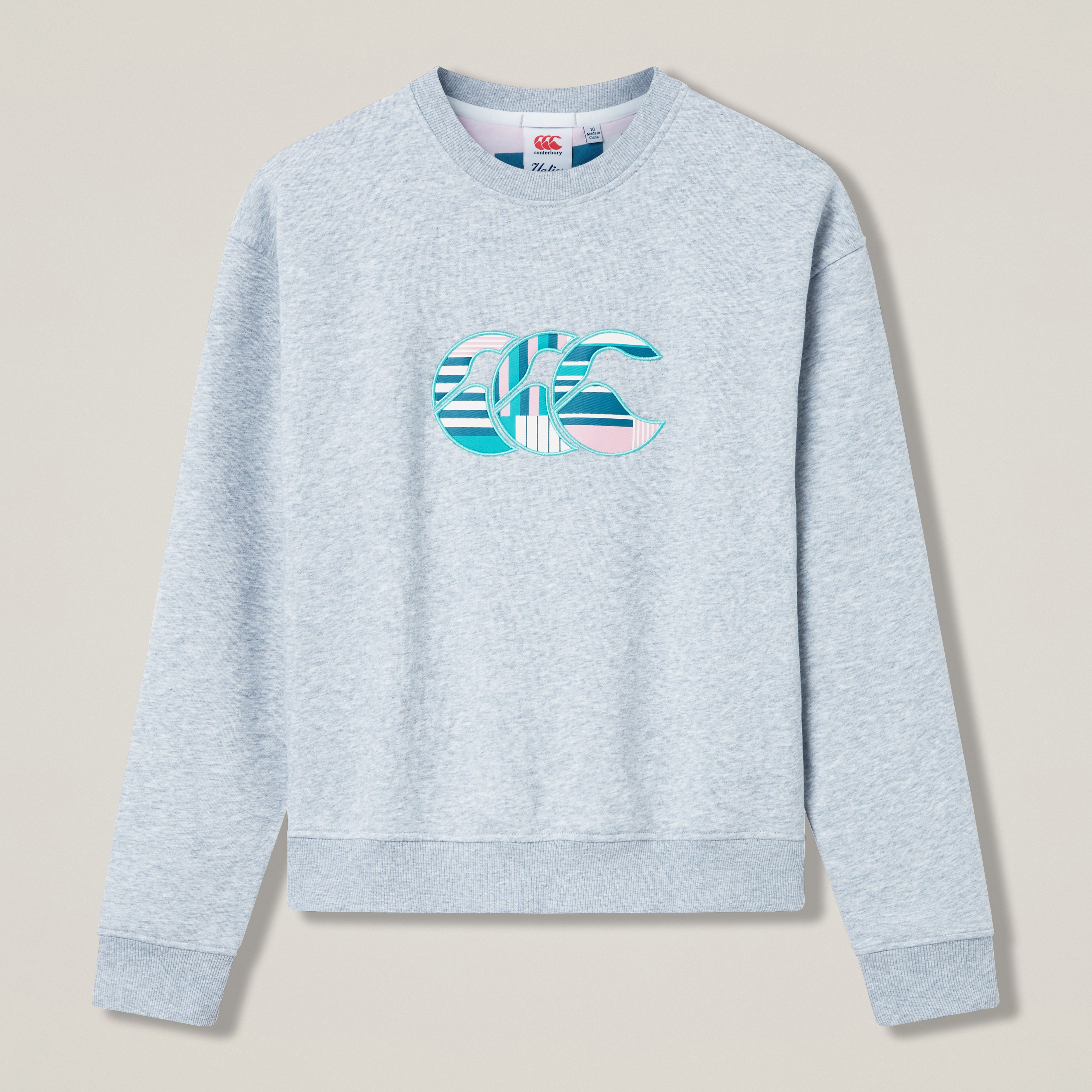 canterbury-uglies-logo-crew-felpa-donna-grigia image 1