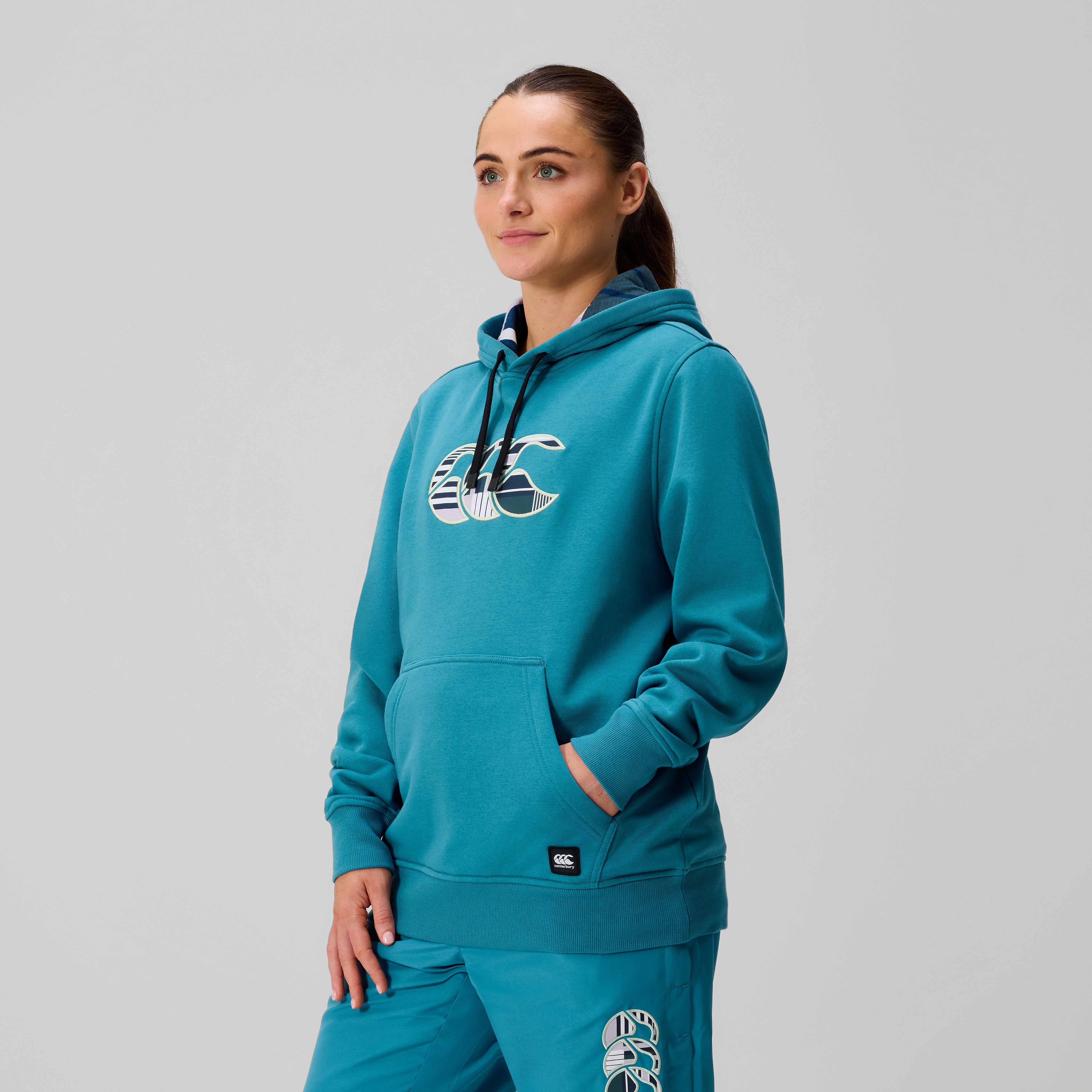 canterbury-uglies-felpa-con-cappuccio-donna-blu image 4