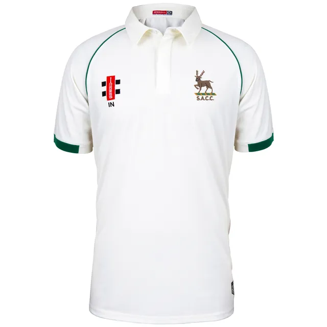 gray-nicolls-matrix-v2-maglia-cricket-manica-corta-senior-avorio-verde-southgate image 1