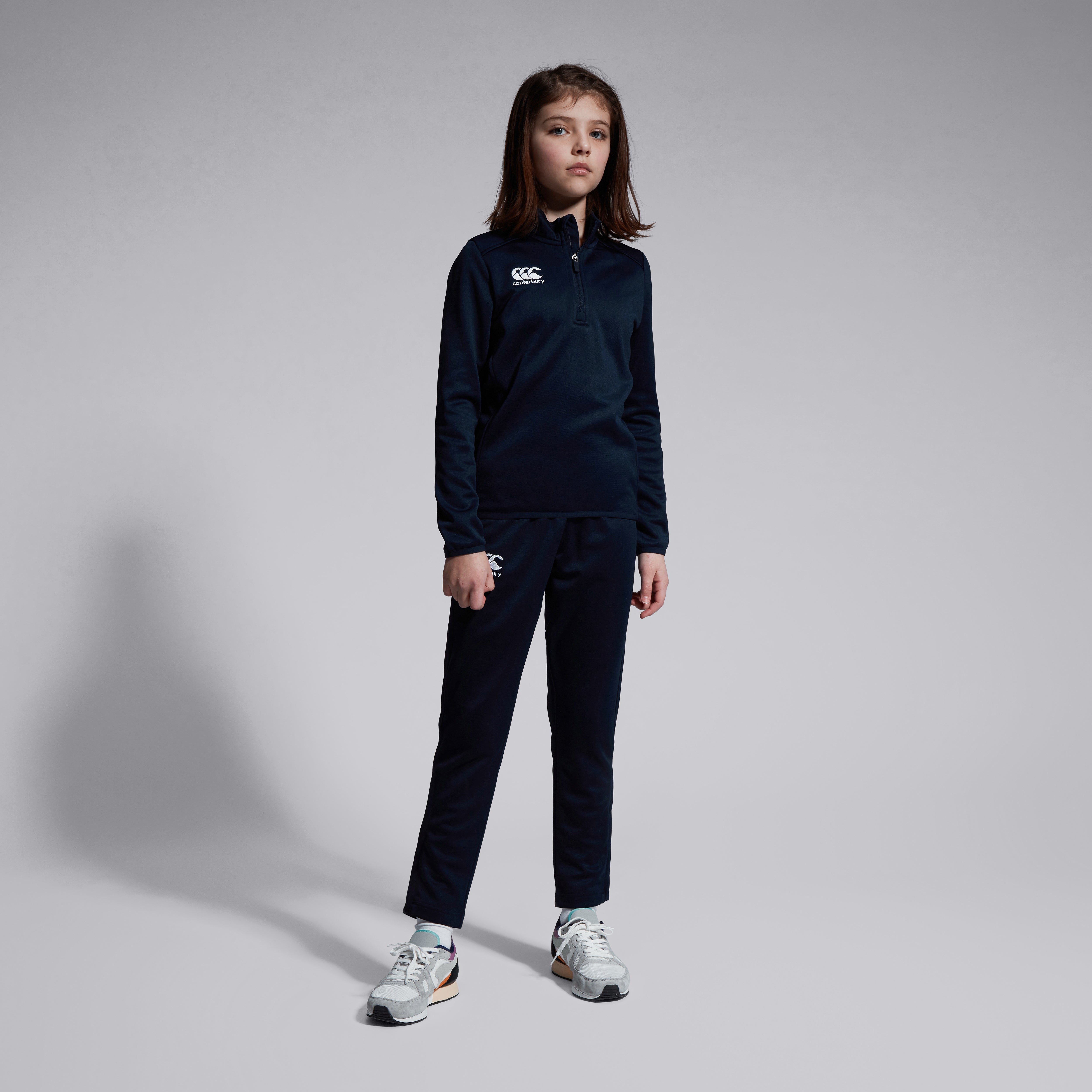 canterbury-club-1-4-zip-midlayer-junior-felpa-allenamento-rugby-navy image 4