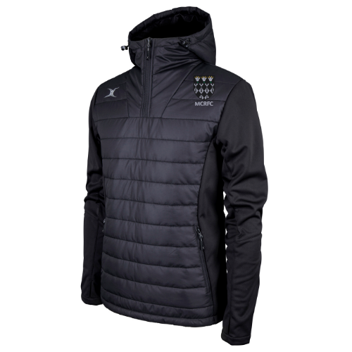 gilbert-rugby-magdalen-college-rugby-pro-giacca-quarter-zip-uomo-adulto-nero image 1