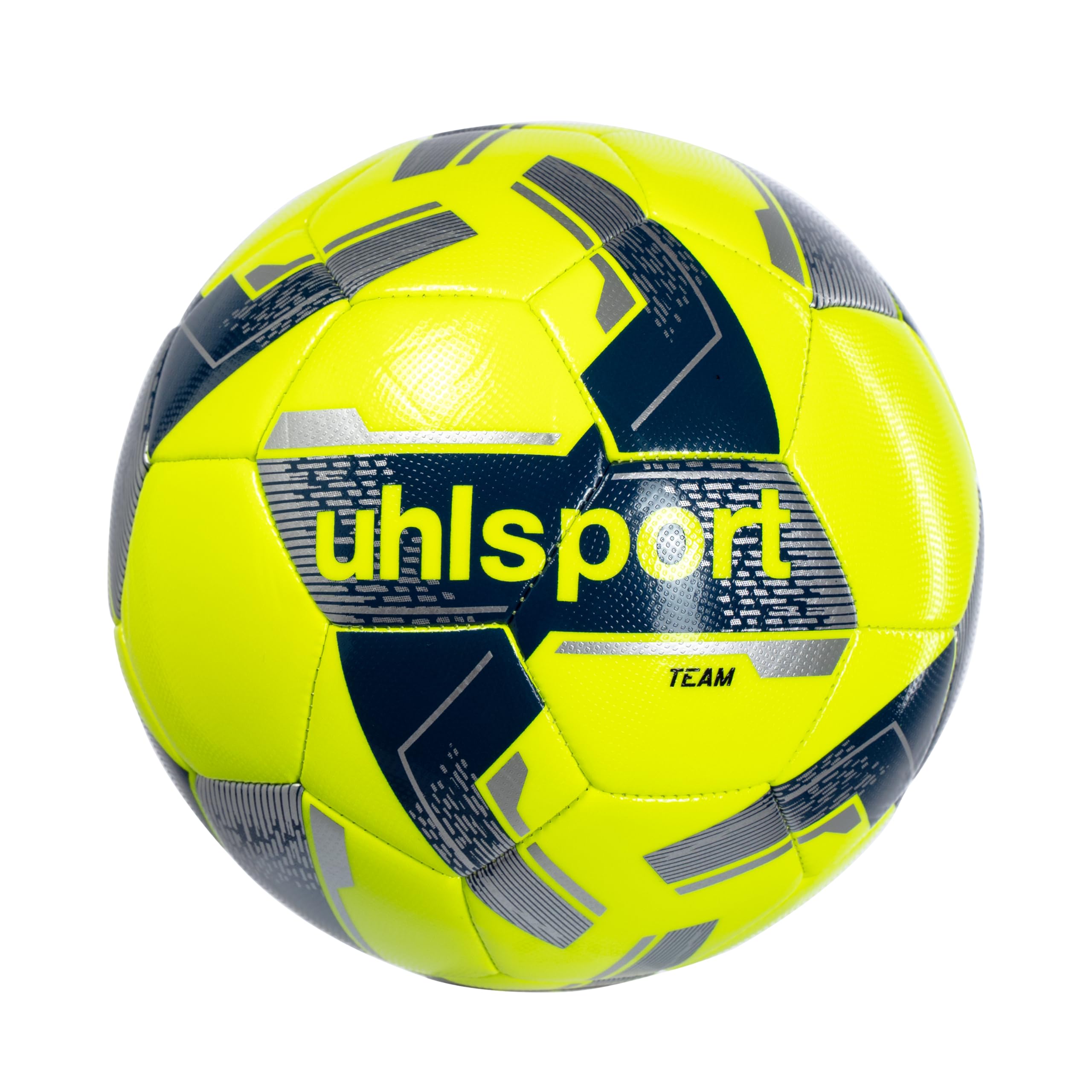 uhlsport-team-pallone-calcio-allenamento-misura-5-giallo-argento image 1