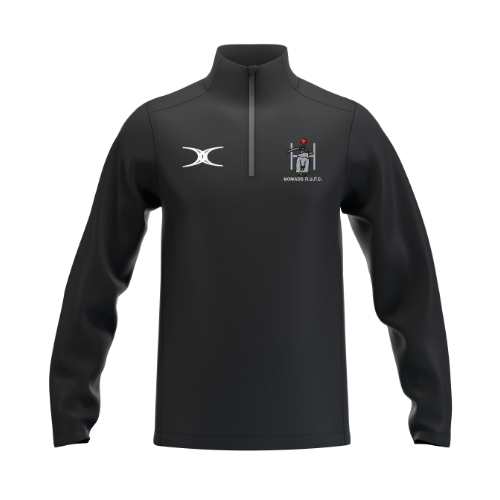 gilbert-rugby-southern-nomads-rufc-junior-felpa-fleece-atom-1-4-zip-nera image 1
