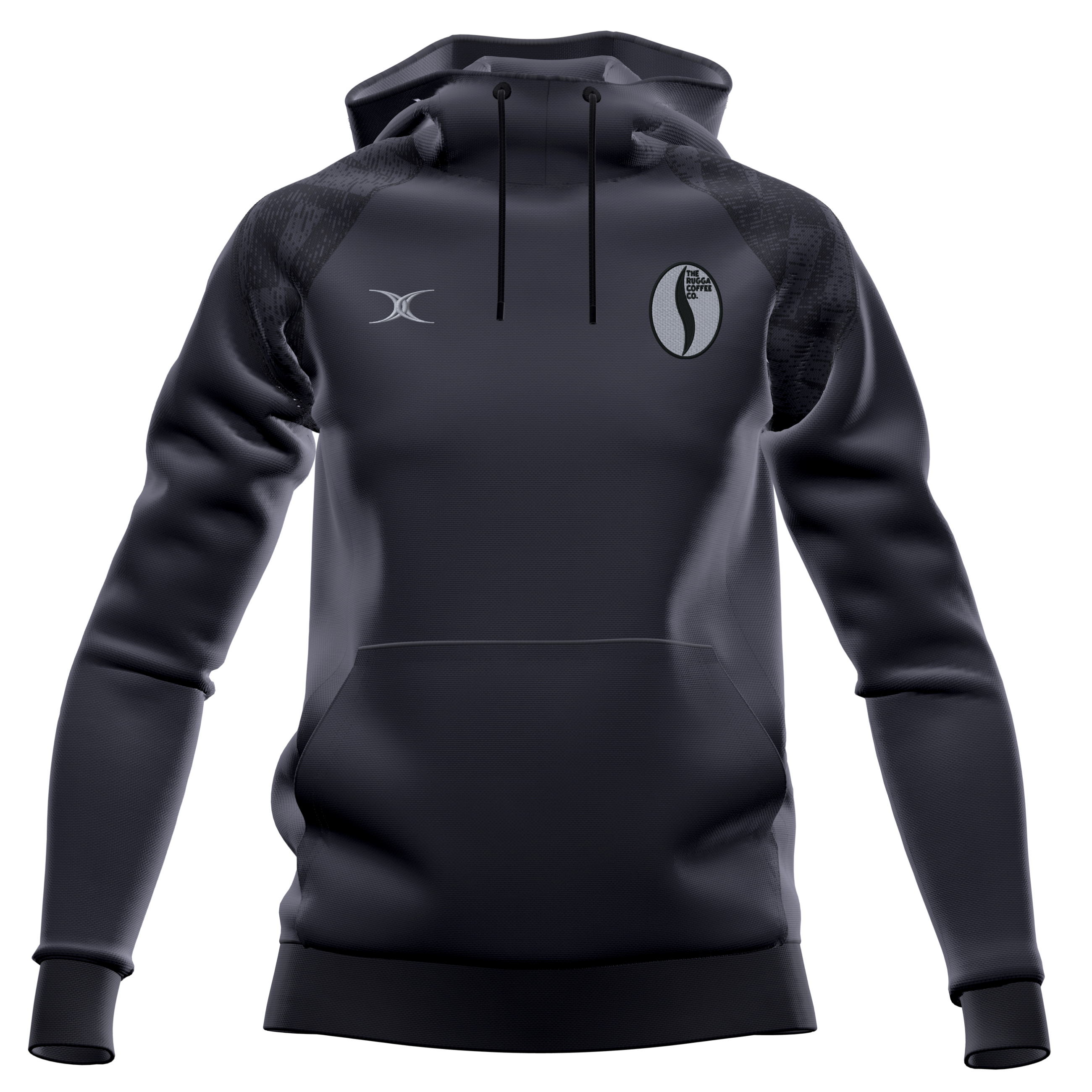 gilbert-rugby-rugga-coffee-gts-felpa-hoodie-donna-nera image 1