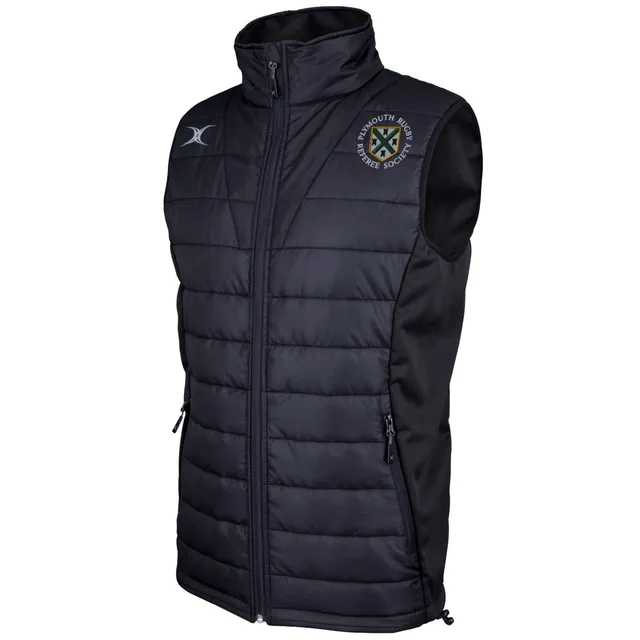 gilbert-rugby-plymouth-rugby-referee-society-pro-body-warmer-senior-nero image 1